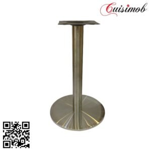 PIED ROND BASE SIMPLE EN INOX - PIED DE TABLE