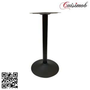 PIED EN FONTE BAS ROND BOMBE TIGE ROND - PIED DE TABLE