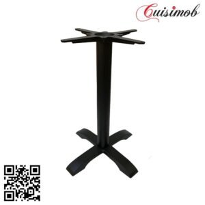PIED EN FONT /4 NOIR - PIED DE TABLE