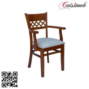 CHAISE EN BOIS AVEC ACCOUDOIR -  - CHAISE INTERIEUR