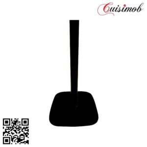 PIED TIGE ROND BAS ROND NOIR - PIED DE TABLE