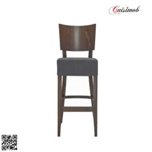 TABOURET EN BOIS ET SIMILI CUIR ANTLIA