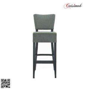 TABOURET EN BOIS ET SIMILI CUIR IZMIR