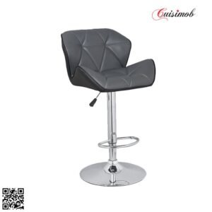 TABOURET EN BOIS ET SIMILI CUIR MALTA